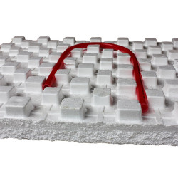 Мат для теплої підлоги з фіксаторами (45мм) лист 0,72 м.кв.