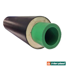 Труба ППР ізольована Interplast Aqua-Plus Prins SDR 7,4 PPR/PUR/PVC (GF) DN 160x21,9 /250 UV Protection