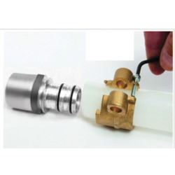 Компресійний фітінг обжимной для Пекс труб 1 1/2 "-50х4,6, перехідник, муфта ПЕКС- сталь