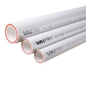 Поліпропіленова армована (PP-FIBER) труба Valtec PN 20/32 для систем опалення та водопостачання